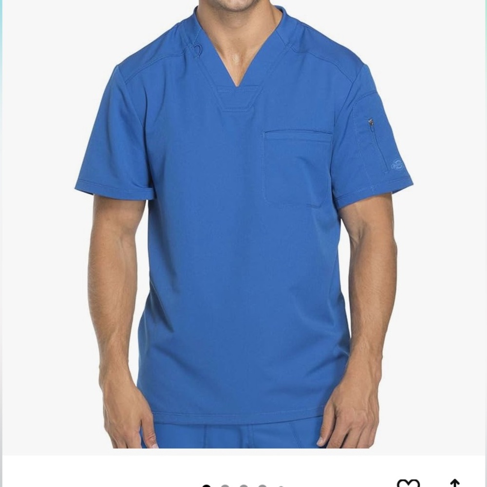 Dickies Dynamix Scrubs for Men Athletic-Inspired V-Neck - Size 3X
